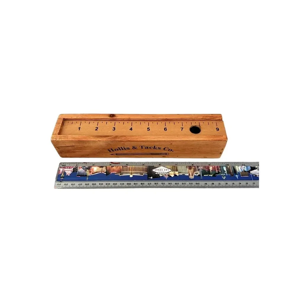 Hollis & Tacks Co. Pencil Box Wood Threshold Target 2013 Made in India